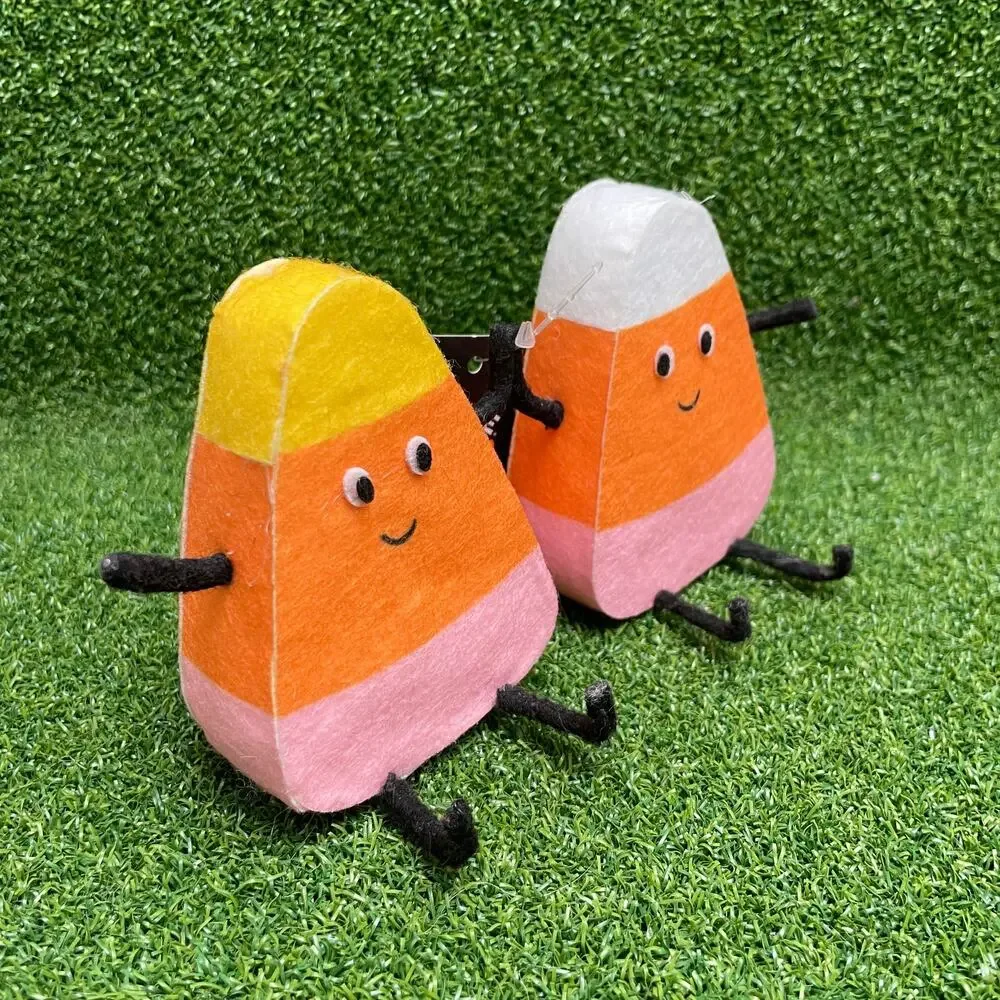 Target Halloween You Put a Spell on Me Candy Corn Pair Decorative Figurine NWT